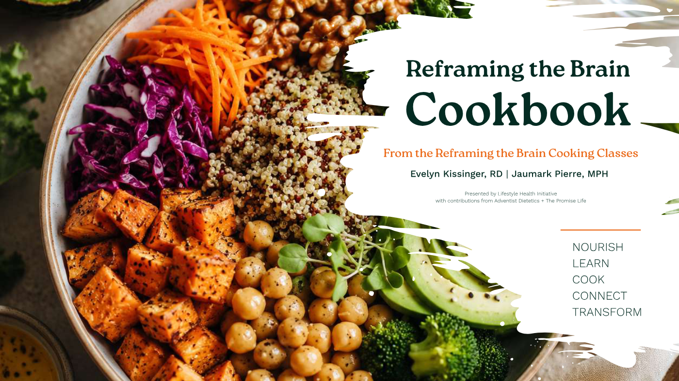 Cover of the Reframing the Brain Cookbook by Evelyn Kissinger and Jaumark Pierre.